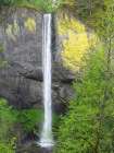 Oregon, USA. Columbia River Gorge National Scenic Area, Latourell Falls. Art Print